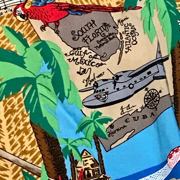 Vintage Jimmy Buffett Margaritaville Made in Hawaii Reyn Spooner Button Shirt - Picture 11 of 12